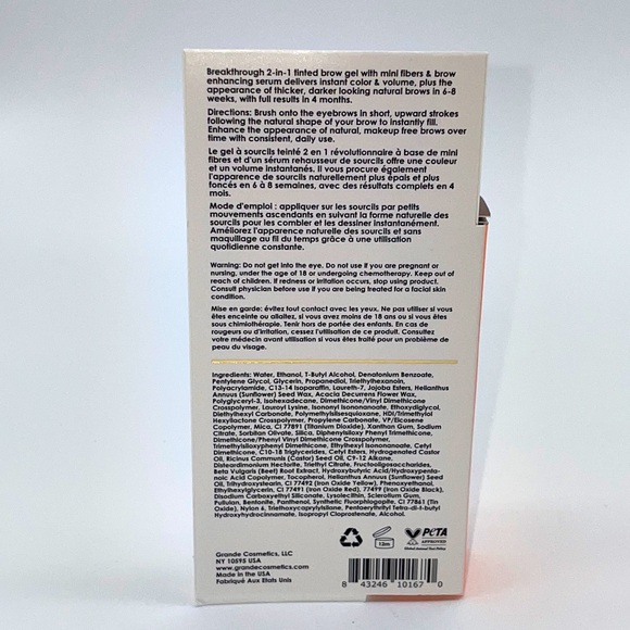 Grande Cosmetics
GrandeBROW 2-In-1 Tinted Brow Gel + Brow Enhancing Serum - Picture 3 of 8